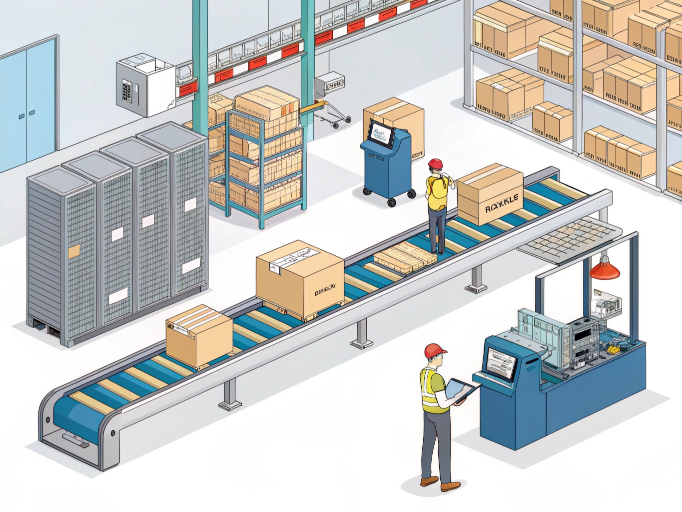 automated sorting system workflow